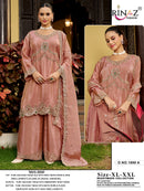 Rinaz R 1899 Pure Viscose Tissue Silk With Heavy Beads Work Pakistani Suit