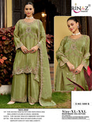 Rinaz R 1899 Pure Viscose Tissue Silk With Heavy Beads Work Pakistani Suit