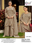 Rinaz R 1899 Pure Viscose Tissue Silk With Heavy Beads Work Pakistani Suit
