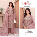 Motifz 5517 Chiffon Embroidered Suit With Khatli Work Designer Pakistani Party Wear Suit