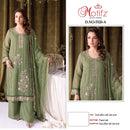 Motifz 5520 Gold Chiffon Embroidery With Bits Work Pakistani Suit