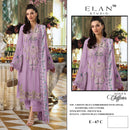 Elan E 67 Chiffon Heavy Embroidery With Appliqué Handwork & Cutwork Pakistani Party Wear Suit