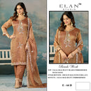 Elan Studio E 64 Salsa Heavy Beads Embroidered With Stone Premium Pakistani Suits