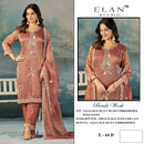 Elan Studio E 64 Salsa Heavy Beads Embroidered With Stone Premium Pakistani Suits