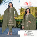 MOTIFZ 5263 Chiffon Embroidery & Khatli Work Ready To Wear Pakistani Suit