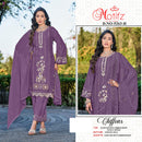 MOTIFZ 5263 Chiffon Embroidery & Khatli Work Ready To Wear Pakistani Suit