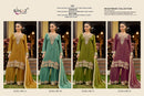 RINAZ R 1901 Pure Viscose Tissue Silk With Heavy Beads Work Ready To Wear Pakistani Suit