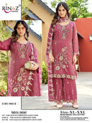 RINAZ R 1904 Pure Salsa Embroidery & Heavy Beads Work Ready To Wear Pakistani Suit