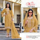 Motifz 5385 Silver Sine Embroidery With Bits Work Pakistani Suit