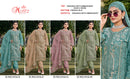 Motifz 5114 Organza Embroidery Khatli Work Designer Pakistani Party Wear Suit