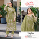 Motifz 5273 Chiffon Embroidery Khatli Work Pakistani Party Wear Suit