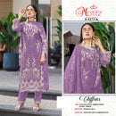 Motifz 5273 Chiffon Embroidery Khatli Work Pakistani Party Wear Suit