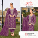 Motifz 5371 NC Moss Embroidery Bits Work Pakistani Party Wear Suit
