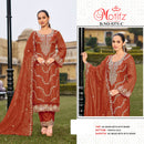 Motifz 5371 NC Moss Embroidery Bits Work Pakistani Party Wear Suit