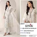 IZNIK FAB 517 Heavy Siffon Suit with Heavy Embroidery & Khatli Work Premium Pakistani Party Wear Suit.