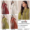 IZNIK FAB 517 Heavy Siffon Suit with Heavy Embroidery & Khatli Work Premium Pakistani Party Wear Suit.