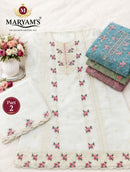 Maryams M 962 Ragga Chiffon Embroidery With Khatli Work Pakistani Party Wear Suit