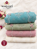 Maryams M 962 Ragga Chiffon Embroidery With Khatli Work Pakistani Party Wear Suit