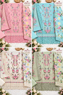 Motifz 5418 Pure Cambric Cotton Embroidery Work Pakistani Suit