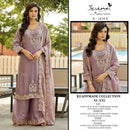 SERINE S 1414 Fandey Silks Heavy Embroidery Bits & Khatli Work Pakistani Party Wear Suit.