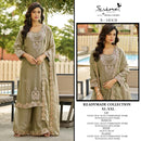 SERINE S 1414 Fandey Silks Heavy Embroidery Bits & Khatli Work Pakistani Party Wear Suit.