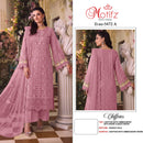 Motifz Surat 5472 Chiffion With Embroidery Bits Work & Back Work Premium Pakistani Party Wear Suit