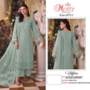 Motifz Surat 5472 Chiffion With Embroidery Bits Work & Back Work Premium Pakistani Party Wear Suit
