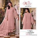 Motifz Surat 5472 Chiffion With Embroidery Bits Work & Back Work Premium Pakistani Party Wear Suit