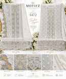 Motifz Surat 5472 Chiffion With Embroidery Bits Work & Back Work Premium Pakistani Party Wear Suit