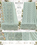Motifz Surat 5472 Chiffion With Embroidery Bits Work & Back Work Premium Pakistani Party Wear Suit