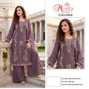 Motifz 5528 Silver Sine Embroidered Suit With Bits Work Designer Pakistani Party Wear Suit