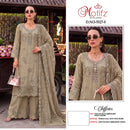 Motifz 5527 Siffon Embroidered Suit With Khatli Work Designer Pakistani Party Wear Suit