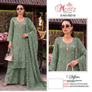 Motifz 5527 Siffon Embroidered Suit With Khatli Work Designer Pakistani Party Wear Suit