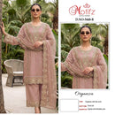 Motifz 5448 Organza Embroidery Bits Work Pakistani Designer Party Wear Suit