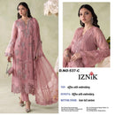 Iznik A 537 Heavy Siffon Embroidered Suit With Heavy Khatli Work Designer Pakistani Party Wear Suit