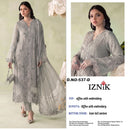 Iznik A 537 Heavy Siffon Embroidered Suit With Heavy Khatli Work Designer Pakistani Party Wear Suit