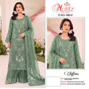 Motifz 5483 Chiffon With Embroidery Khatli Work Designer Pakistani Suit