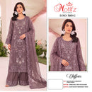 Motifz 5483 Chiffon With Embroidery Khatli Work Designer Pakistani Suit