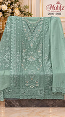 Motifz 5483 Chiffon With Embroidery Khatli Work Designer Pakistani Suit