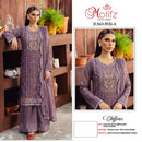 Motifz 5532 Chiffon With Embroidery Khatli Work Designer Pakistani Suit