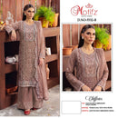 Motifz 5532 Chiffon With Embroidery Khatli Work Designer Pakistani Suit