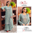 Motifz 5532 Chiffon With Embroidery Khatli Work Designer Pakistani Suit