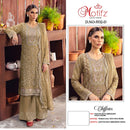 Motifz 5532 Chiffon With Embroidery Khatli Work Designer Pakistani Suit