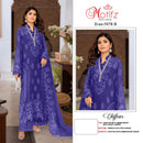 Motifz 5478 Chiffon With Embroidery Khatli Work Designer Pakistani Suit