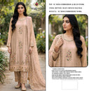 MARYAMS M 966 NC Moss Embroidered Suit With Beads Work Designer Pakistani Suit