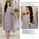 MARYAMS M 961 Ragga Chiffon Embroidered Suit With Khatli Work Designer Pakistani Suit