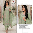 MARYAMS M 961 Ragga Chiffon Embroidered Suit With Khatli Work Designer Pakistani Suit