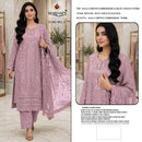 MARYAMS M 961 Ragga Chiffon Embroidered Suit With Khatli Work Designer Pakistani Suit