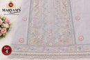 MARYAMS M 961 Ragga Chiffon Embroidered Suit With Khatli Work Designer Pakistani Suit