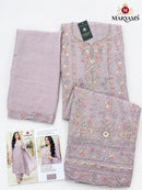 MARYAMS M 961 Ragga Chiffon Embroidered Suit With Khatli Work Designer Pakistani Suit